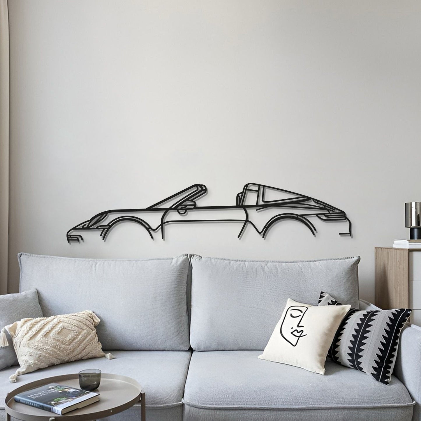 911 Targa Model 992 Metal Car Wall Art - MT0870