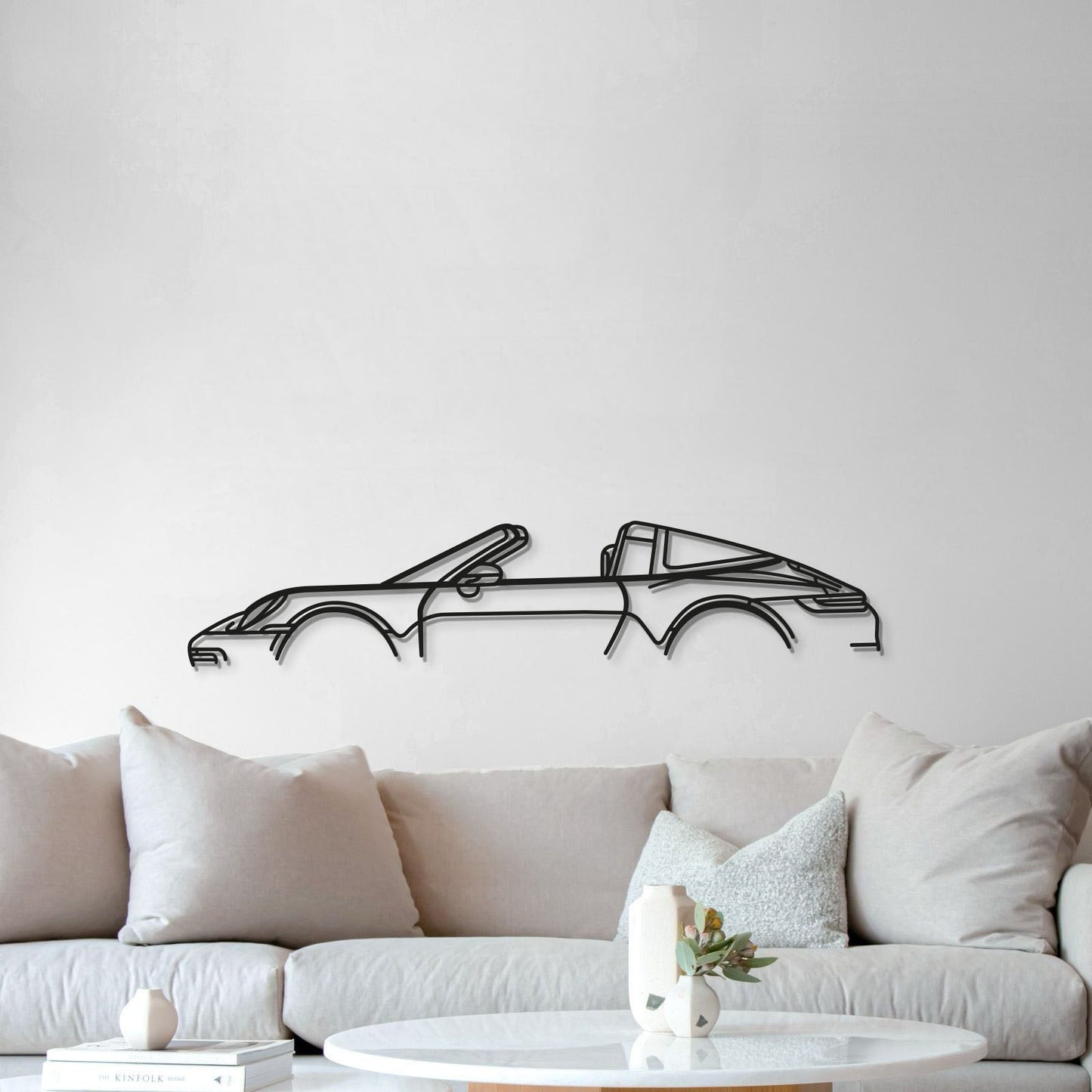 911 Targa Model 992 Metal Car Wall Art - MT0870