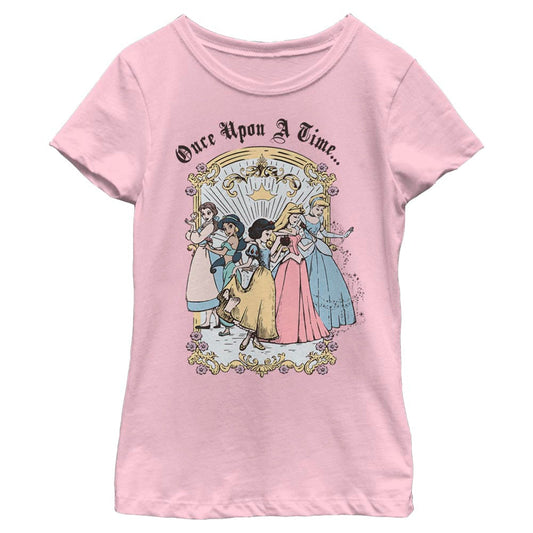 Disney Vintage Princess Group Girls Kids T Shirt