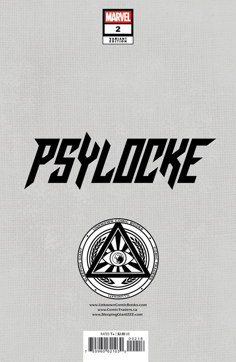 [Signed by Nathan Szerdy] Psylocke #2 Unknown Comics Nathan Szerdy Exclusive Var [IN STOCK]