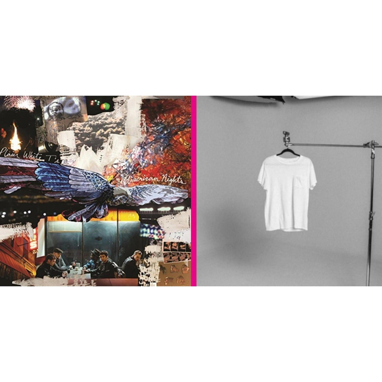 American Nights (Pink LP Vinyl) (Ten Bands One Cause) & Plain White T's (White LP Vinyl)