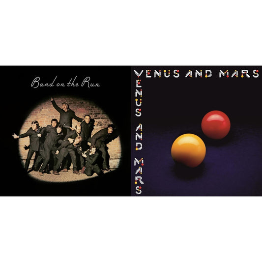 Paul & Wings Mccartney - Band On The Run (Half-Speed) & Venus & Mars (50Th Anniversary) (180G/Half-Speed) - LP Vinyl Bundle