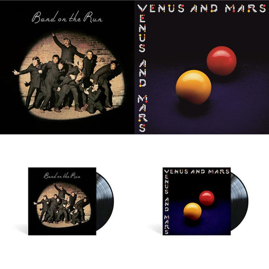 Paul & Wings Mccartney - Band On The Run (Half-Speed) & Venus & Mars (50Th Anniversary) (180G/Half-Speed) & Band On The Run & Venus & Mars - LP Vinyl Bundle