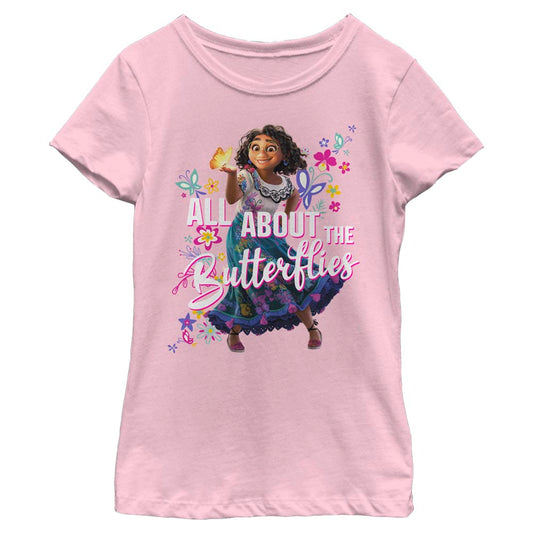Disney All Butterflies Girls Kids T Shirt