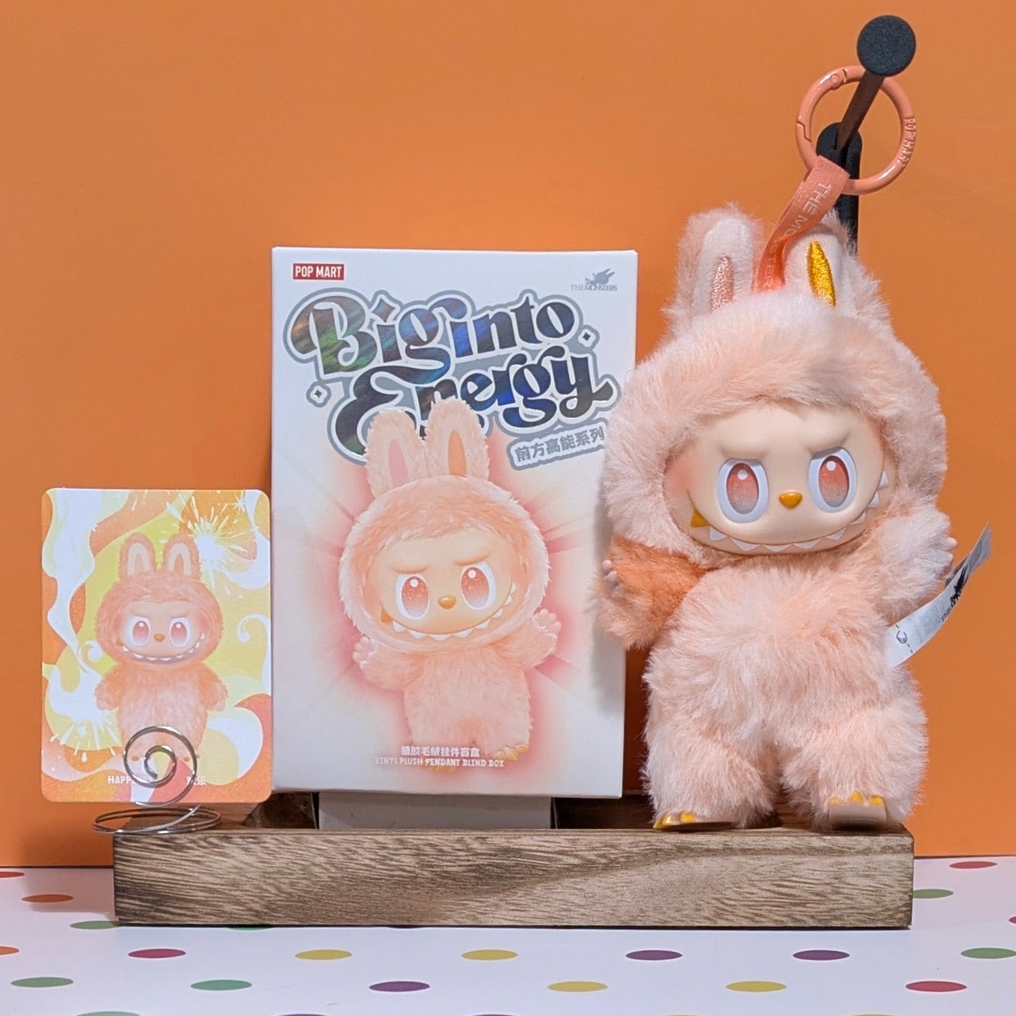[In Stock] POPMART Big into Energy Series-Vinyl Plush Pendant Blind Box Labubu