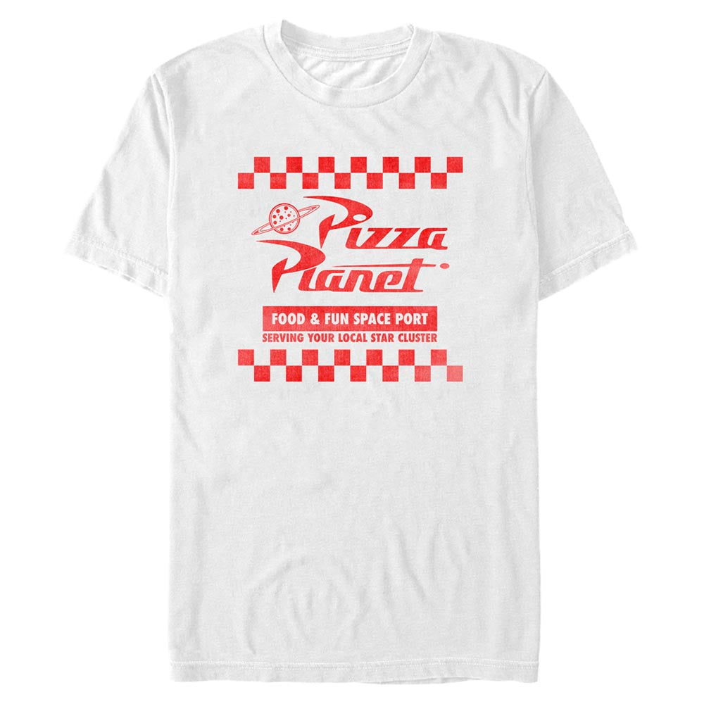 Disney Pizza Planet Box Mens T Shirt