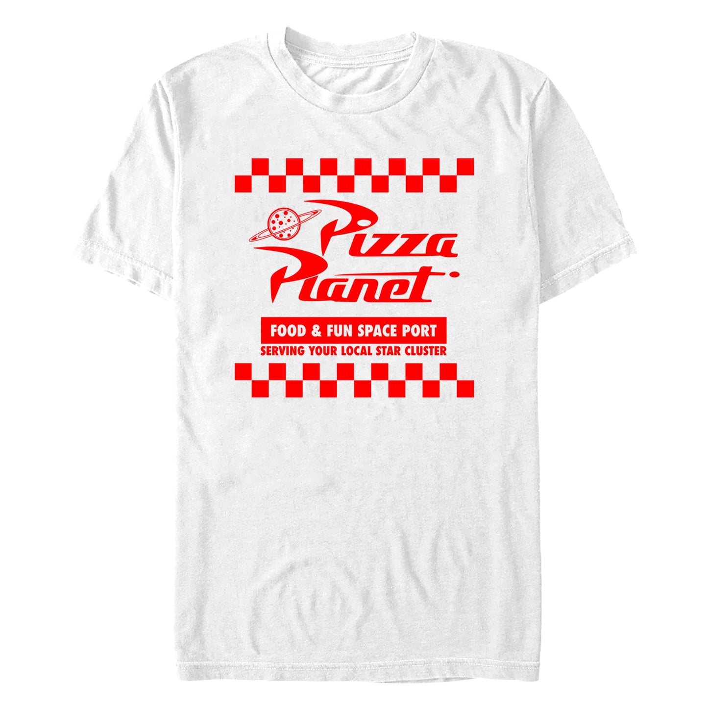 Disney Pizza Planet Box Mens T Shirt