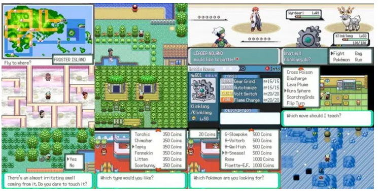 Pokemon Parallel Emerald GBA ROM Hack Video Game Boy Advance