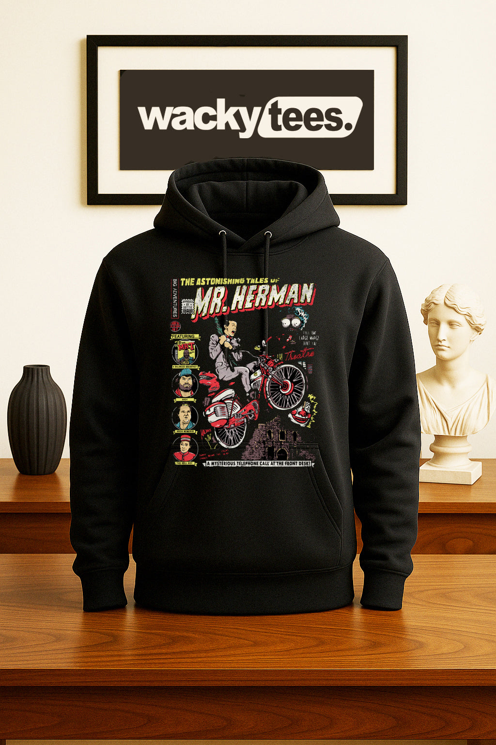 Pee Wee The Astonishing Tales of Mr Herman Big Adventure Graphic Tee Shirt