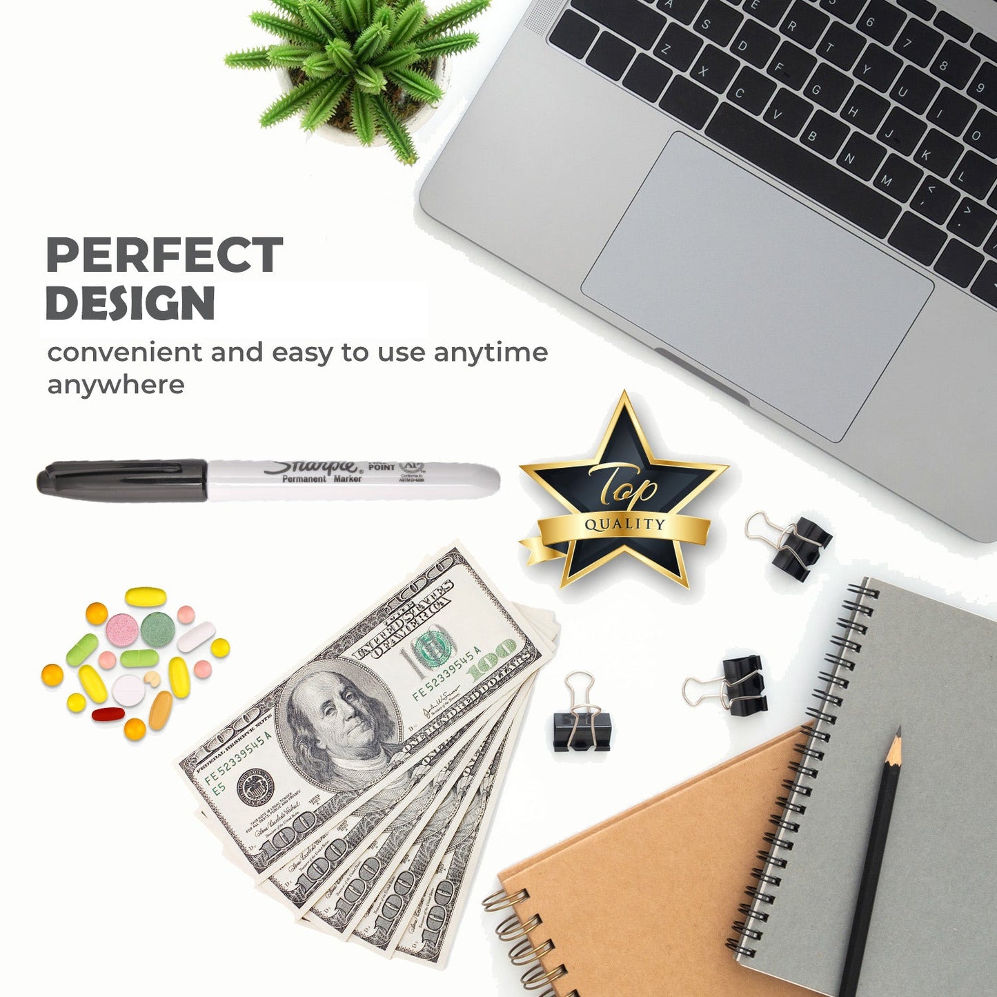 Fake Pen Diversion Safe (2 Pack) - Discreet Diversion Safe Ideas of Pen with Secret Compartments