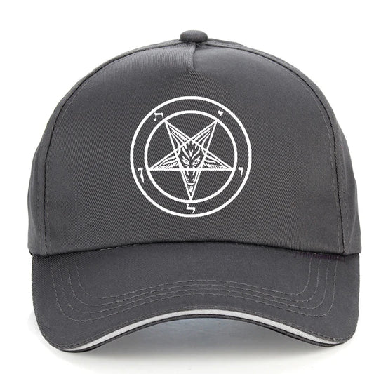 Pentagram Gothic Occult Satan Baseball Cap – Unisex Dad Hat Summer Leisure Trucker Cap Snapback Gorras - Premium cap from Lizard Vigilante - Just $31.99! Shop now at Lizard Vigilante