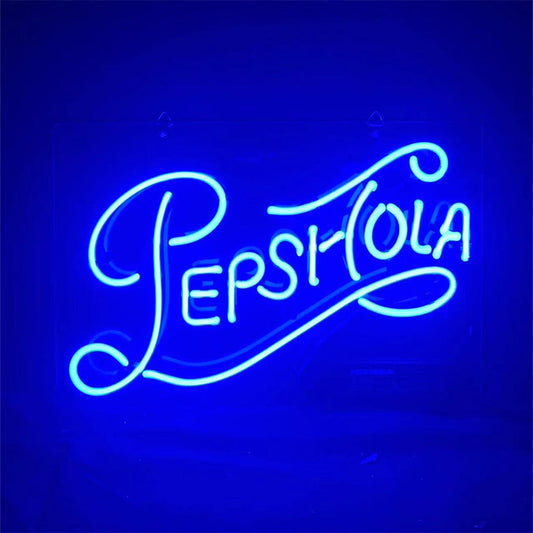 Pepsi Cola Font Neon Signs