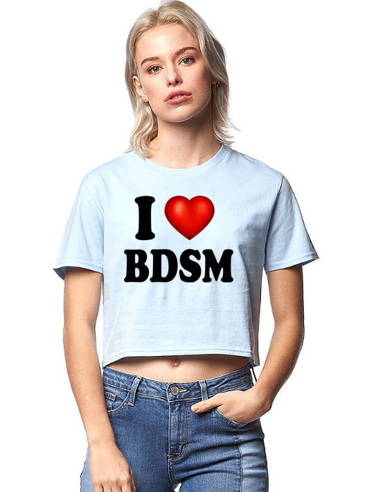 Bondage And Dominance Sexy Humor Crop Top