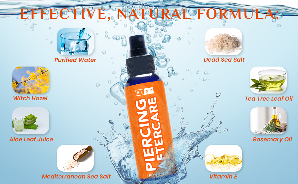 Body Candy 100% Natural Body Piercing Aftercare Solution