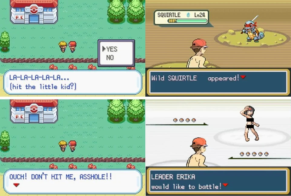 Pokemon My Ass GBA ROM Hack Video Game Custom Gameboy Advance