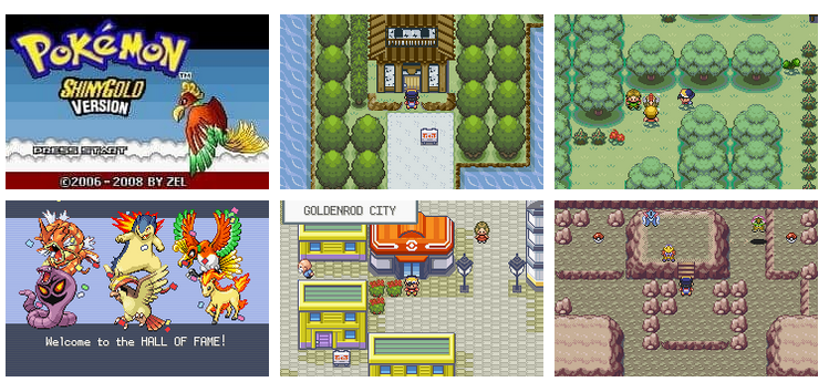 Pokemon ShinyGold GBA ROM Hack Video Game Custom Gameboy Advance