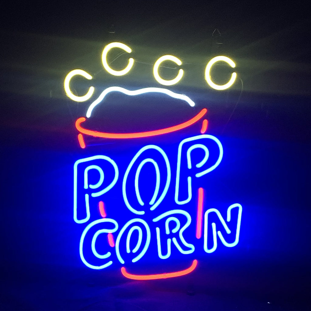 Popcorn Cup Neon Light Sign