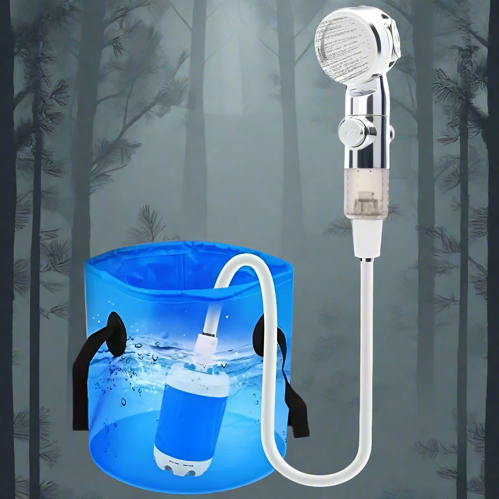 Portable USB Rechargeable  shower head, Multi-Purpose Watering System,Garden Hose Nozzle with US Standard Connector for Outdoor - Premium  from Lizard Vigilante - Just $50.99! Shop now at Lizard Vigilante