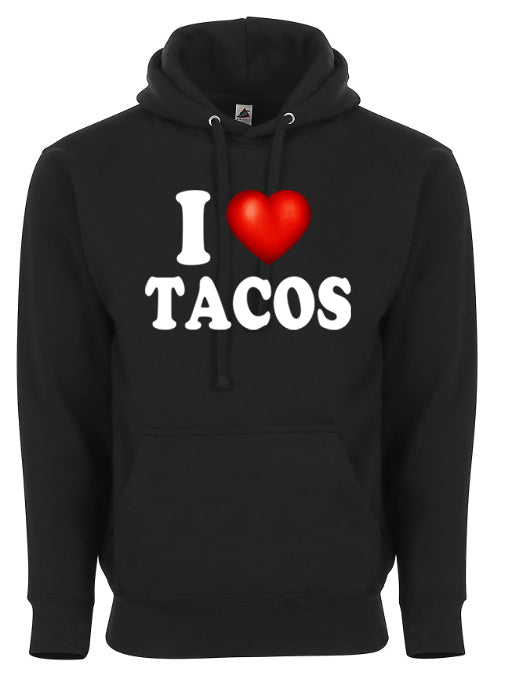 I Love Tacos I Heart Food Funny Adult Humor Graphic Tee Shirt