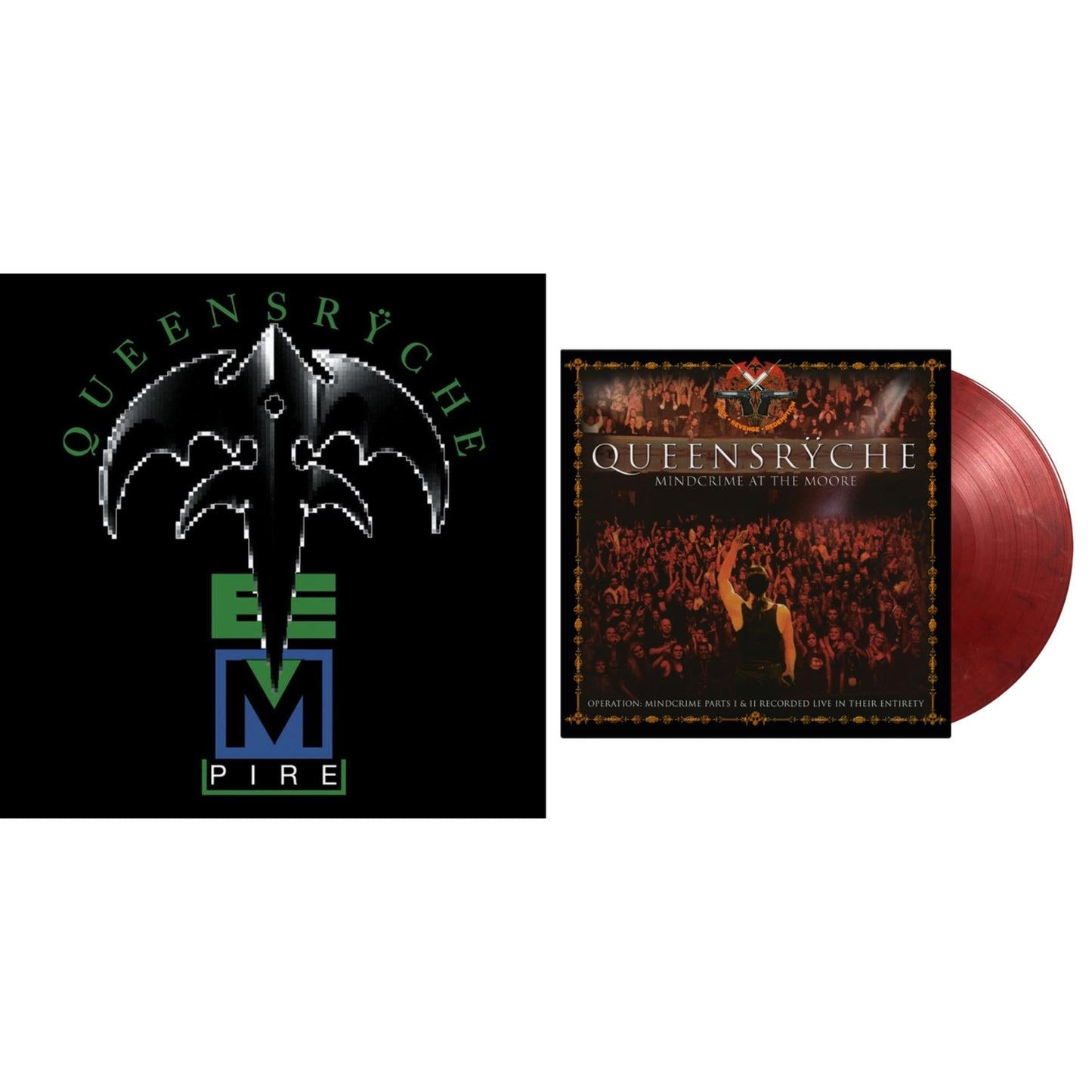 Empire (180G/Translucent Red Audiophile LP Vinyl/30Th Anniversary Limited Edition/Gatefold Cover) & Mindcrime At The Moore (4LP/Limited/Translucent Red, Solid White & Black Marbled Vinyl/180G)