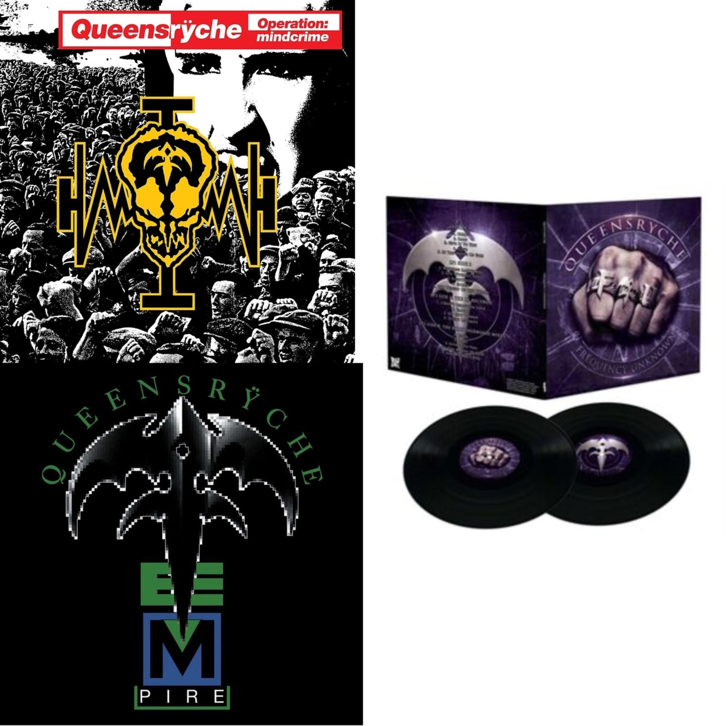 Operation: Mindcrime (2LP) & Empire (180G/Translucent Red Audiophile LP Vinyl/30Th Anniversary Limited Edition/Gatefold Cover) & Frequency Unknown (Deluxe)