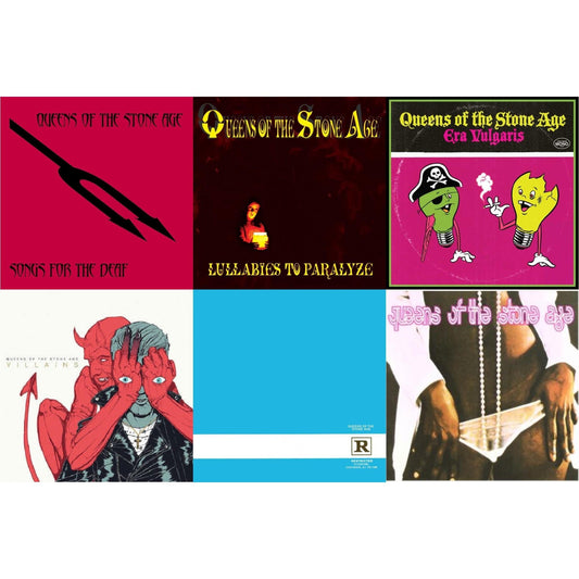 Queens Of The Stone Age - Queens Of The Stone Age (2LP) & Era Vulgaris (180G) & Lullabies To Paralyze (2LP/180G) (X) & Rated R (180G) (X) & Songs For The Deaf (180G) (X) & Villains (Gatefold/Dl Card)