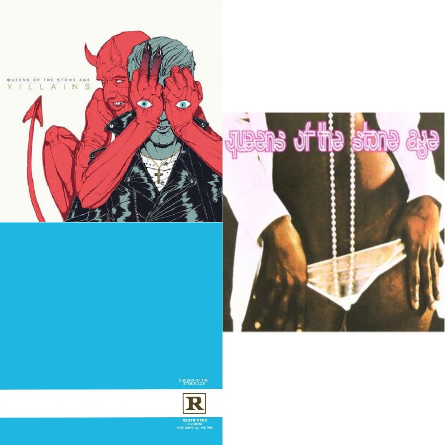 Queens Of The Stone Age - Queens Of The Stone Age (2LP) & Rated R (180G) (X) & Villains (Gatefold/Dl Card)