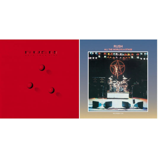 Rush - All The World's A Stage (180G) & Hold Your Fire (180G) - LP Vinyl Bundle