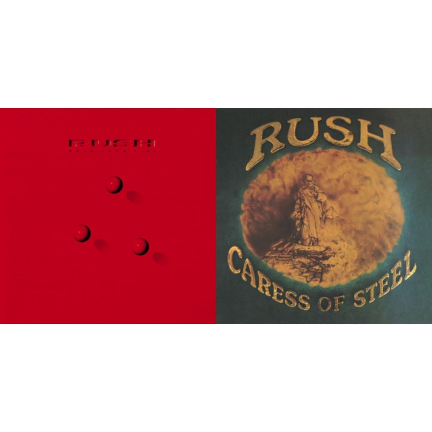 Rush - Caress Of Steel (180G/Dl Card) & Hold Your Fire (180G) - LP Vinyl Bundle