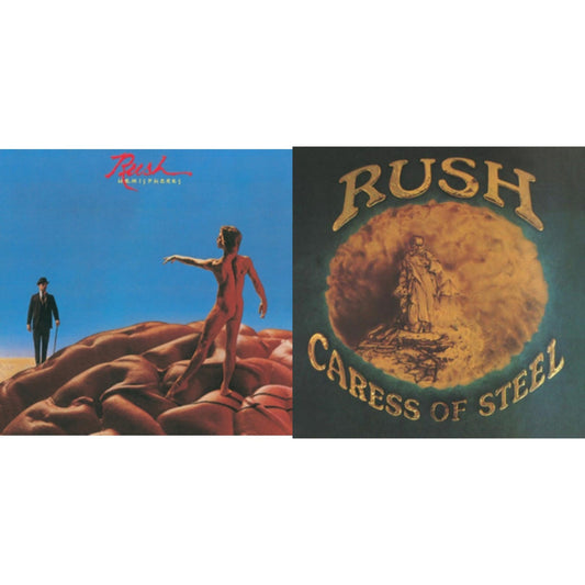 Rush - Caress Of Steel (180G/Dl Card) & Hemispheres (180G) - LP Vinyl Bundle