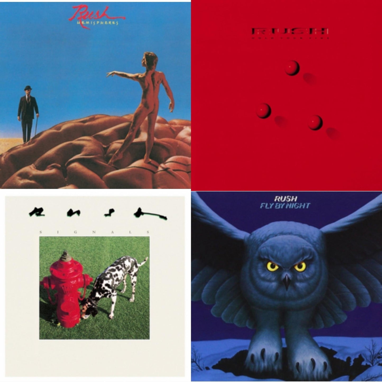 Fly By Night (180G) & Hemispheres (180G) & Signals (180G) & Hold Your Fire (180G)