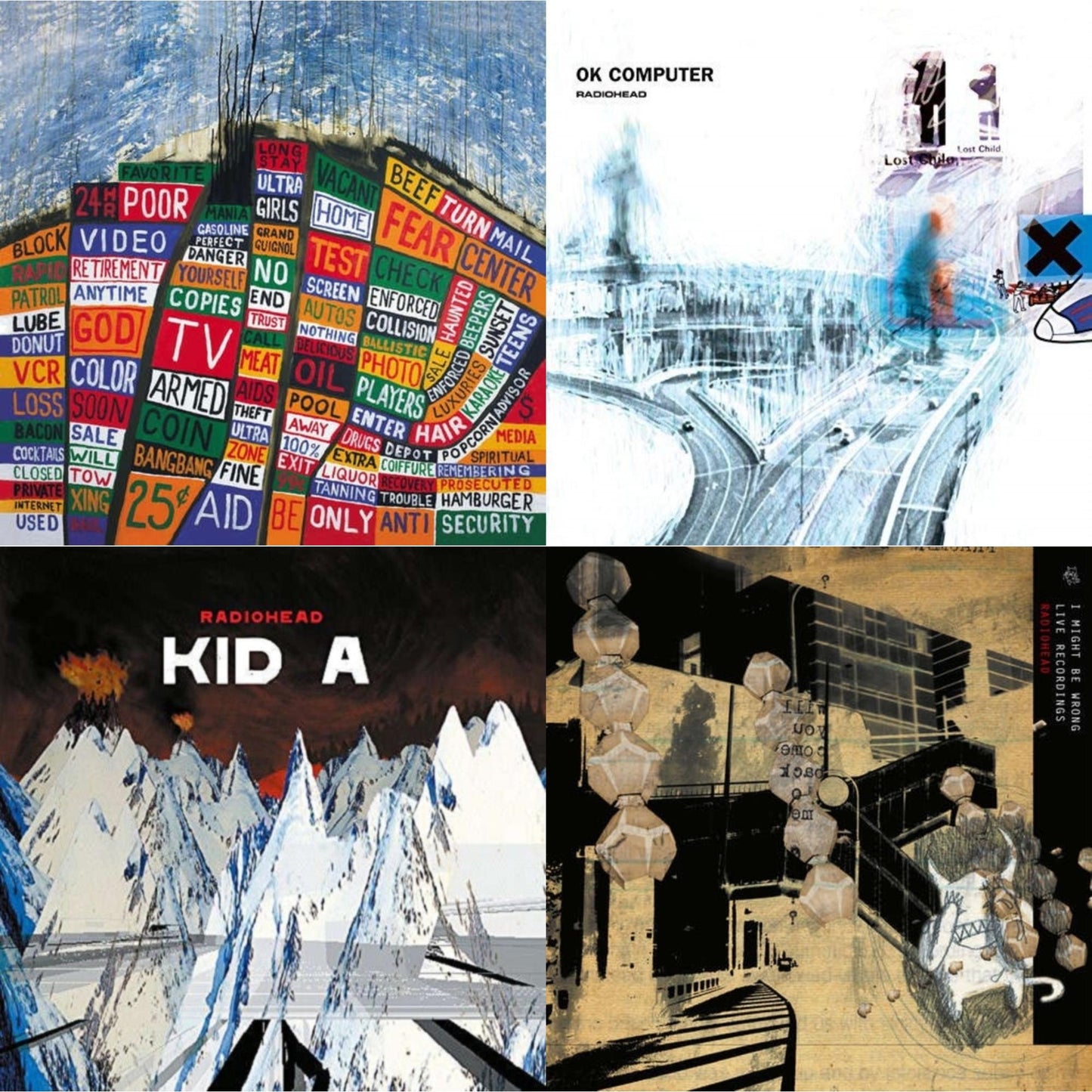Ok Computer (2LP/180G) & Kid A (2LP/180G) & I Might Be Wrong & Hail To The Thief (2LP/45 RPM/180G)
