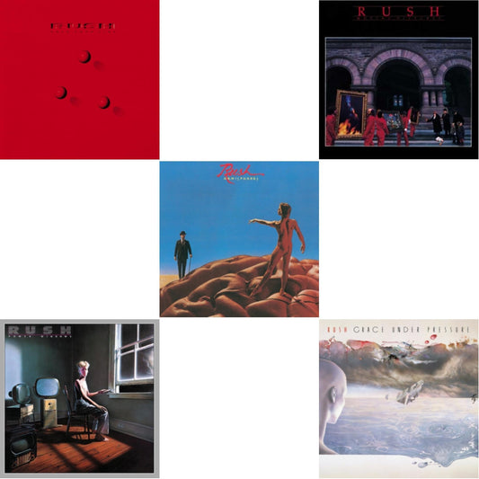 Hemispheres (180G) & Moving Pictures (180G LP Vinyl/Dl Card) & Grace Under Pressure (180G) & Power Windows (180G) & Hold Your Fire (180G)