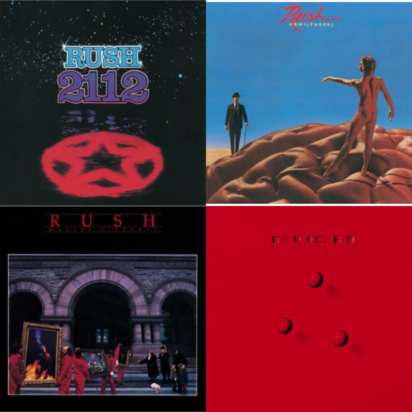 2112 (180G) & Hemispheres (180G) & Moving Pictures (180G LP Vinyl/Dl Card) & Hold Your Fire (180G)