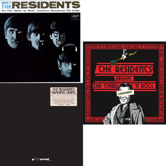 Third Reich 'N Roll: Preserved Edition (2LP) & Warning: Uninc.: Live & Experimental Recordings 1971-1972 (2LP) & Meet The Residents