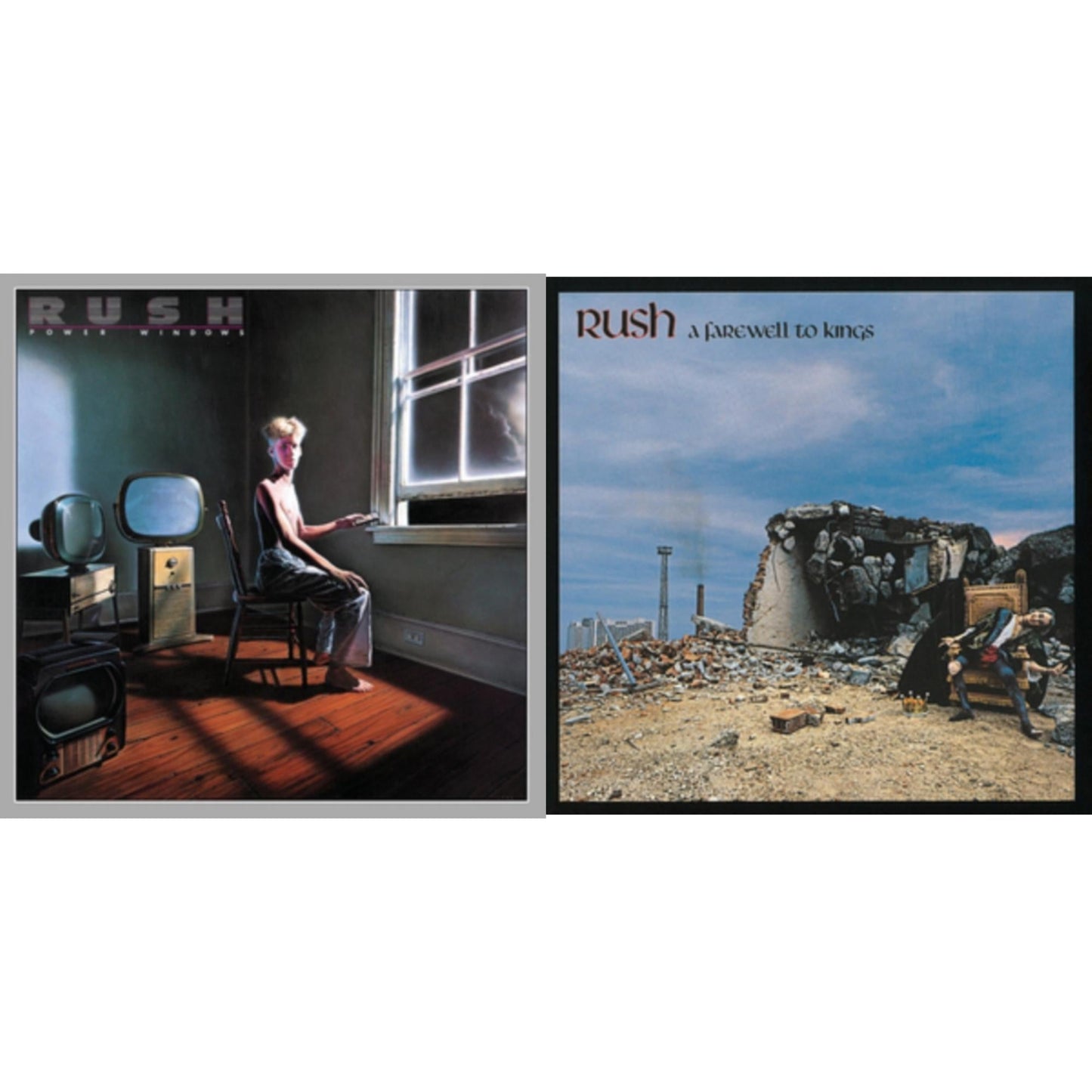 Rush - Farewell To Kings (180G) & Power Windows (180G) - LP Vinyl Bundle