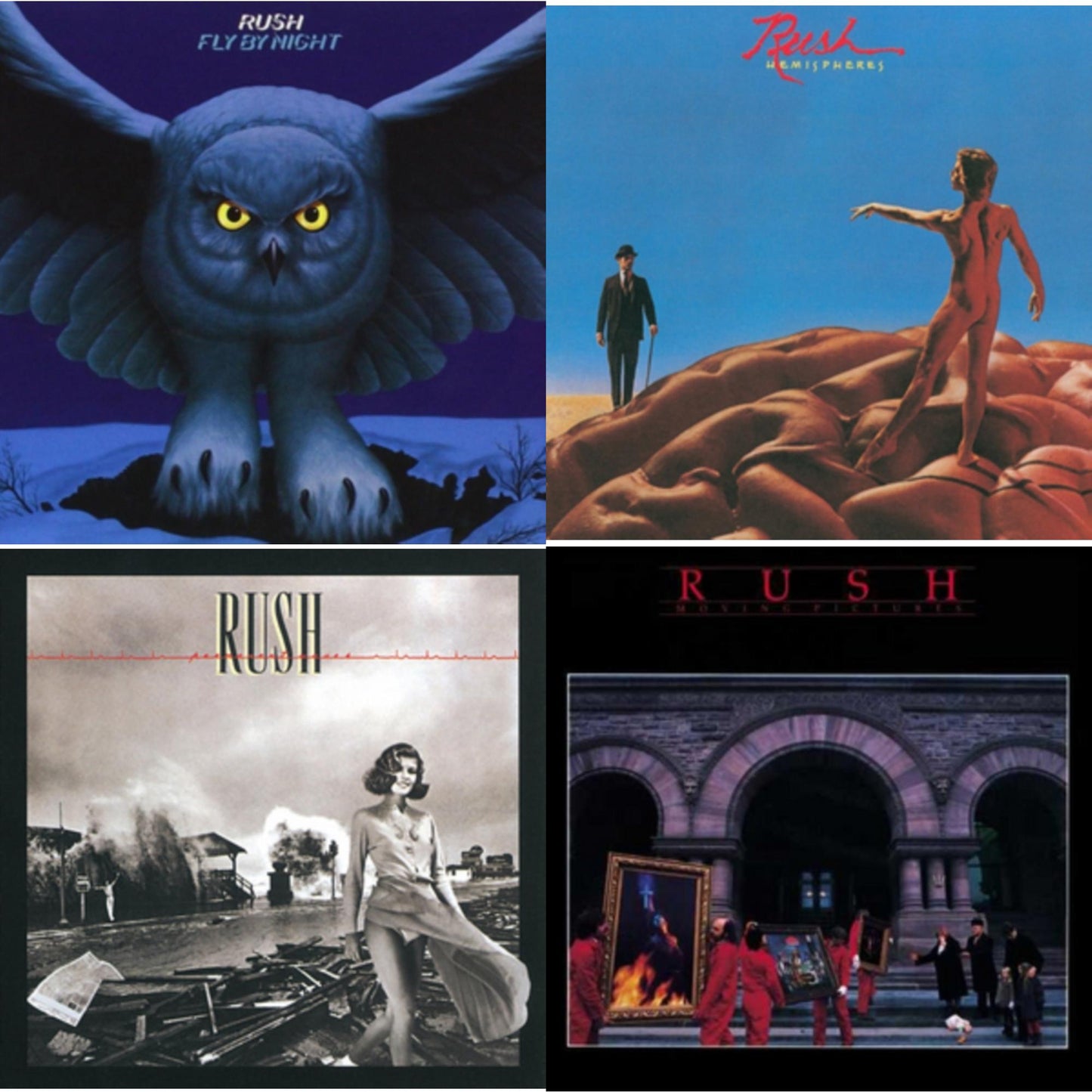 Fly By Night (180G) & Hemispheres (180G) & Permanent Waves (180G) & Moving Pictures (180G LP Vinyl/Dl Card)