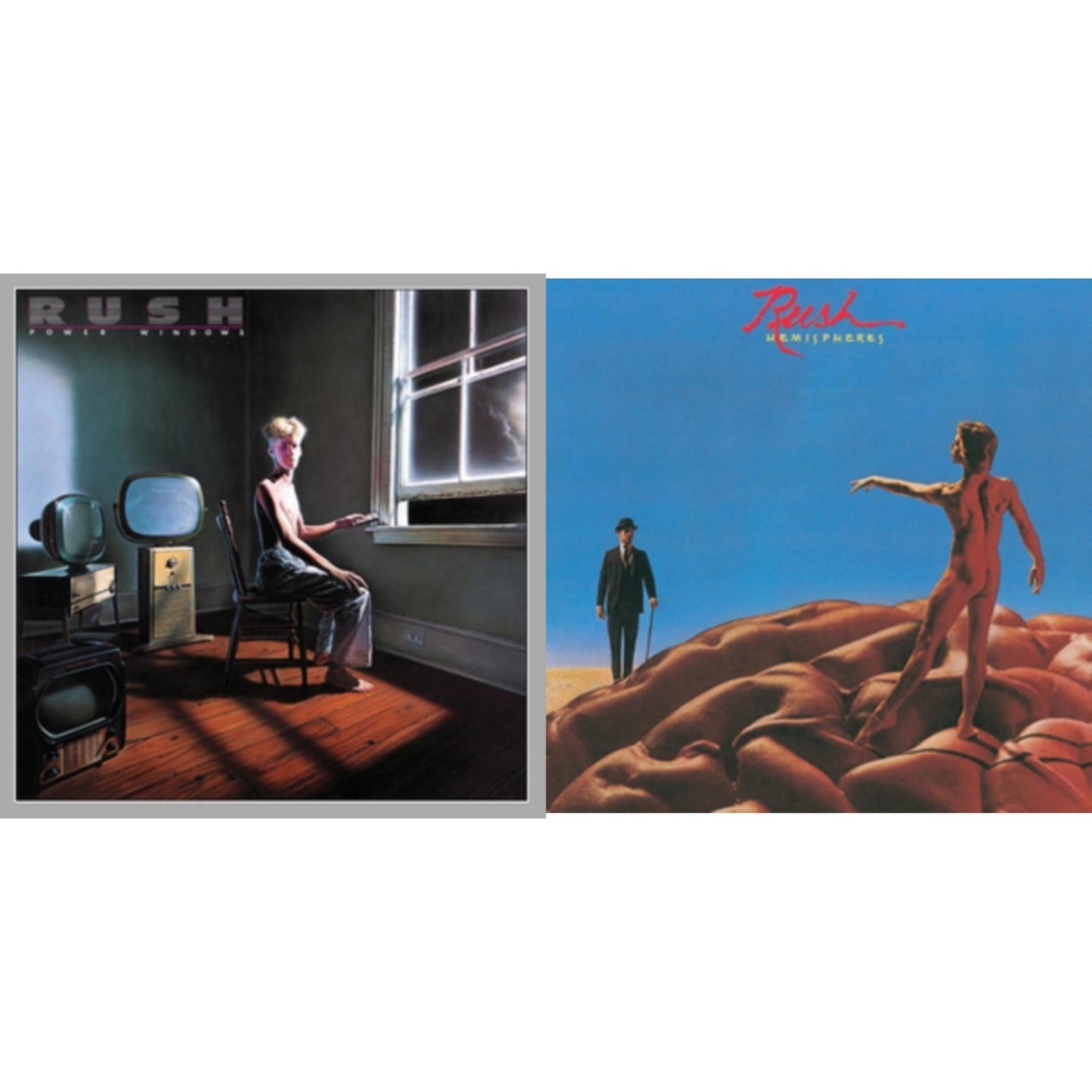 Rush - Hemispheres (180G) & Power Windows (180G) - LP Vinyl Bundle