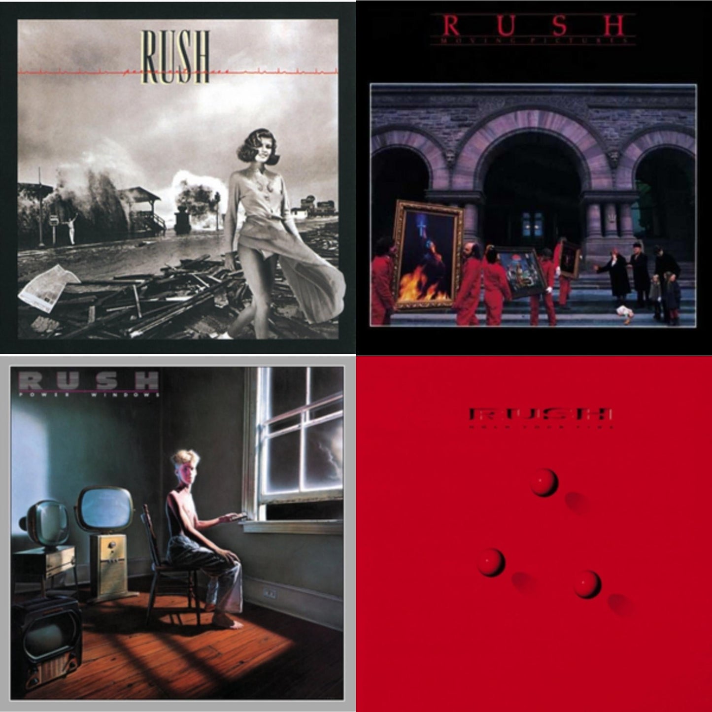 Permanent Waves (180G) & Moving Pictures (180G LP Vinyl/Dl Card) & Power Windows (180G) & Hold Your Fire (180G)