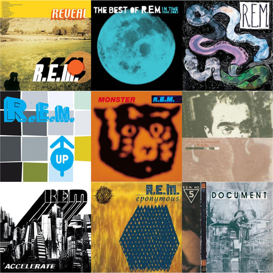 Document & Reckoning & Lifes Rich Pageant & Eponymous & In Time: The Best Of R.E.M. 1988-2003 (2LP/180G) & Monster & Up (25Th Anniversary) (Deluxe Edition) (2LP) & Reveal & Accelerate