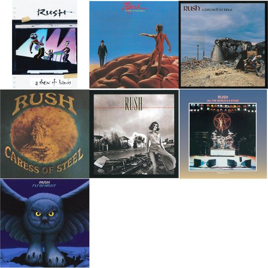 Fly By Night (180G) & Caress Of Steel (180G/Dl Card) & All The World's A Stage (180G) & Farewell To Kings (180G) & Hemispheres (180G) & Permanent Waves (180G) & Show Of Hands (180G)