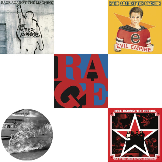 Live At The Grand Olympic Auditorium (2LP/180G Vinyl) & Renegades (180G LP Vinyl) & Battle Of Los Angeles (180G LP Vinyl) & Evil Empire (Pa) (180G) & Rage Against The Machine (X) (Picture Disc)