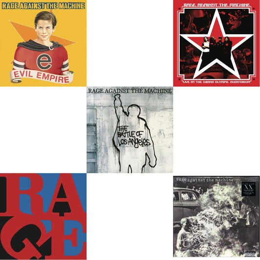 Rage Against The Machine - Live At The Grand Olympic Auditorium (2LP/180G Vinyl) & Renegades (180G LP Vinyl) & Battle Of Los Angeles (180G LP Vinyl) & Evil Empire (Pa) (180G) & Rage Against The Machine