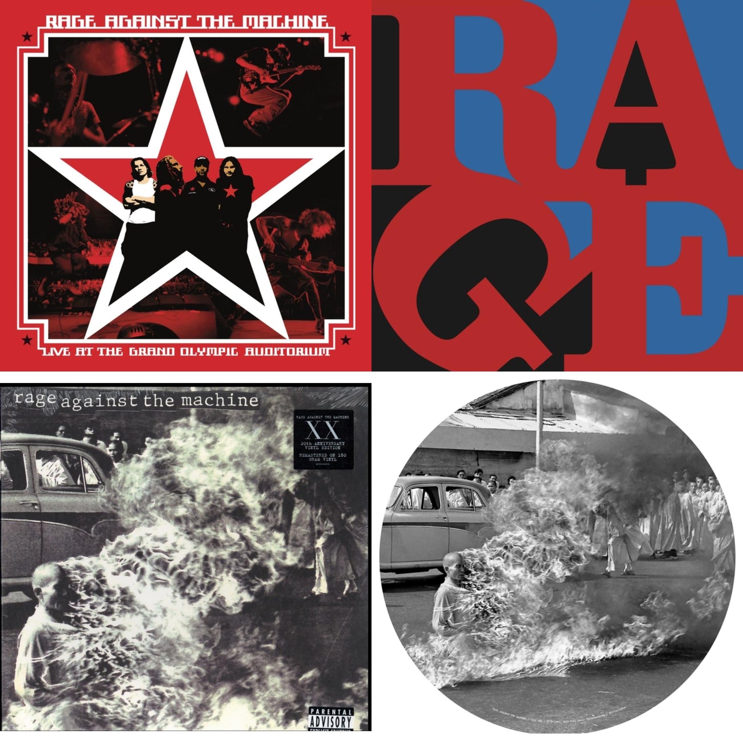 Live At The Grand Olympic Auditorium (2LP/180G Vinyl) & Renegades (180G LP Vinyl) & Rage Against The Machine & Rage Against The Machine (X) (Picture Disc)