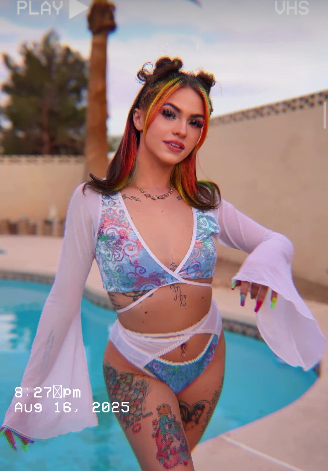 ElectroGlam Sequin Velvet Wrap Bottom