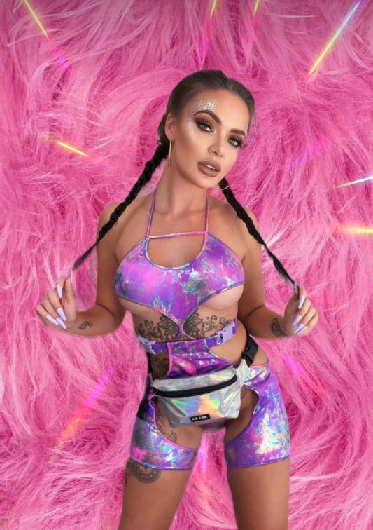 Tie-Dye Keyhole Tie Top