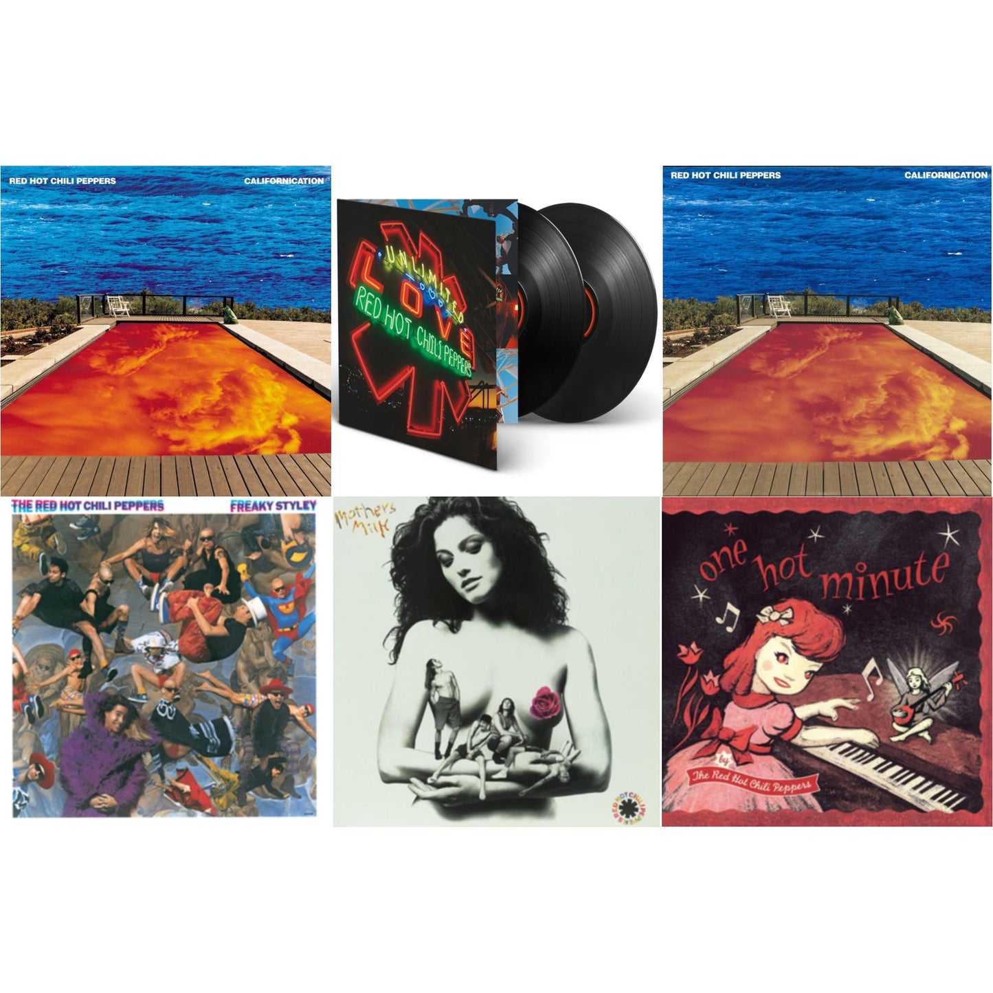 Californication (2LP/180G) & Californication (2LP/Red & Blue Vinyl) & Unlimited Love (Deluxe/2LP) & One Hot Minute & Freaky Styley & Mother's Milk