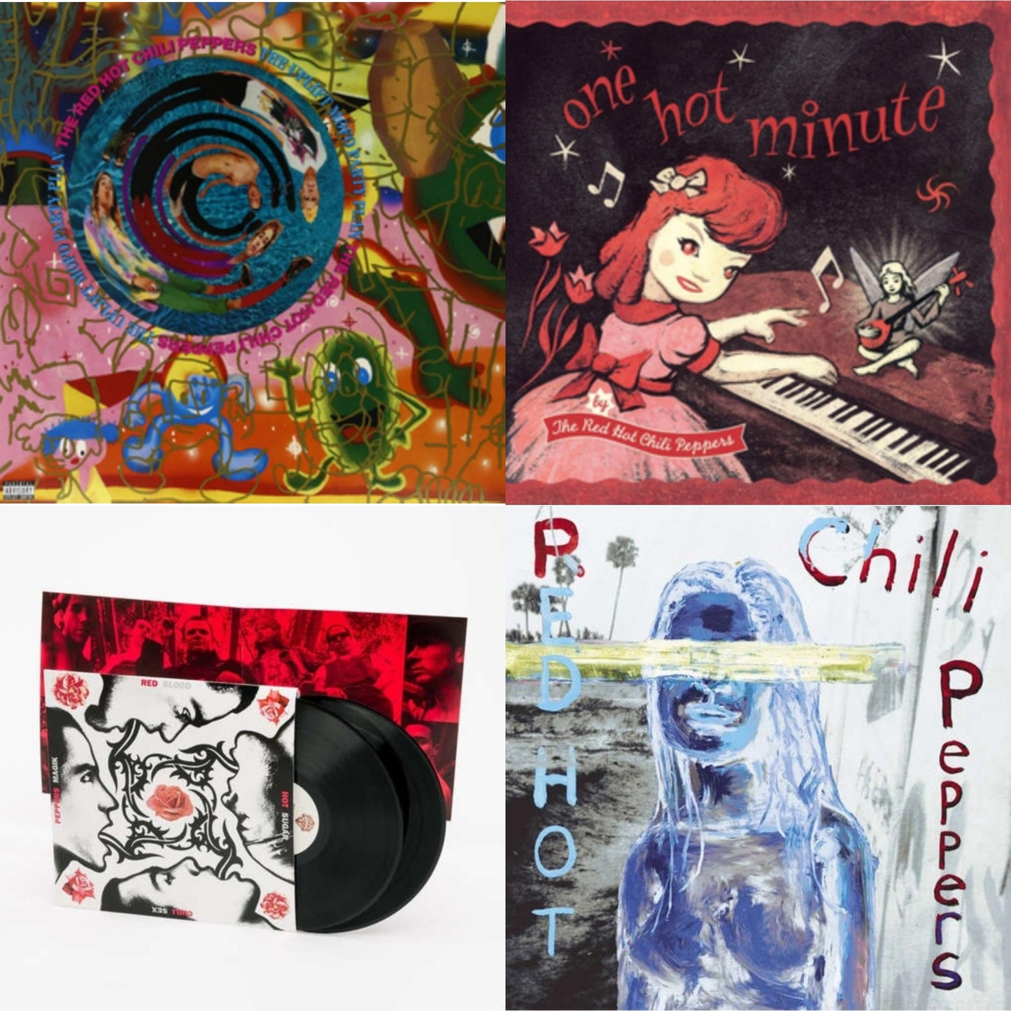 Red Hot Chili Peppers - By The Way & One Hot Minute & Blood Sugar Sex Magik & Uplift Mofo Party Plan - LP Vinyl Bundle