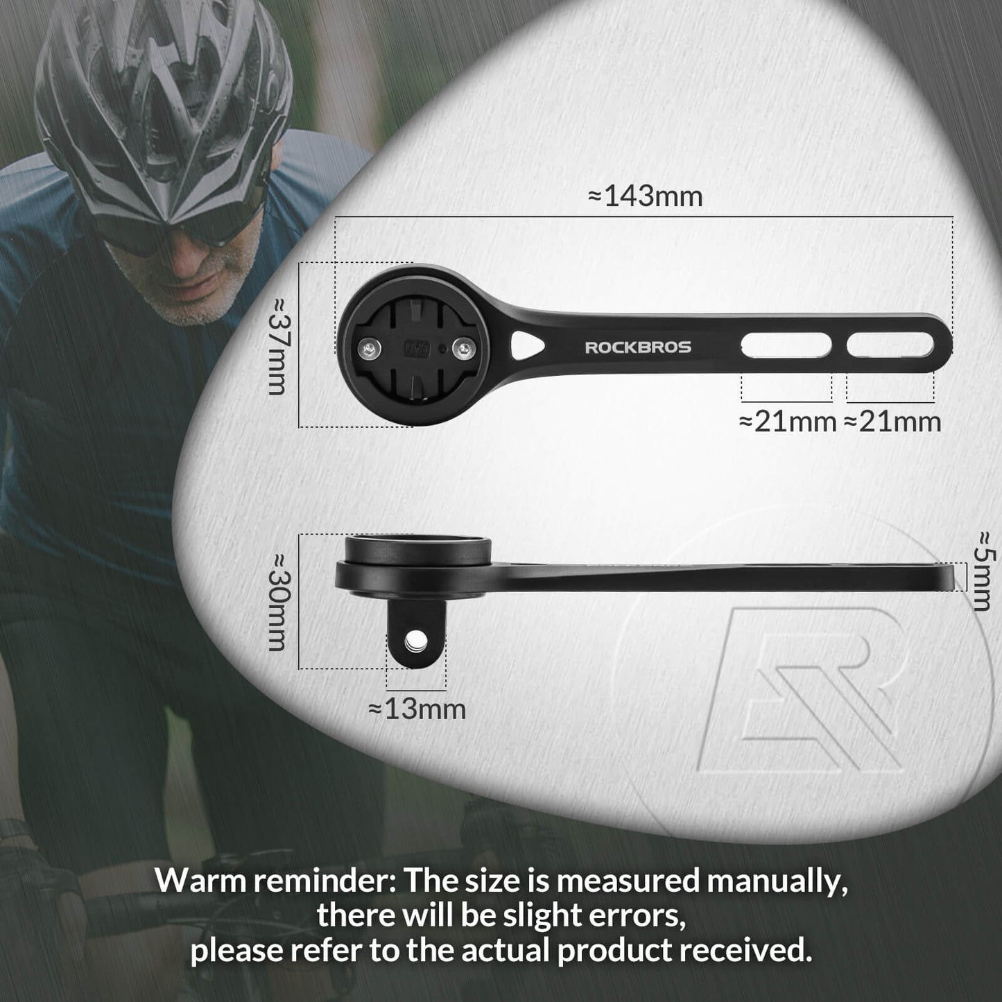 ROCKBROS Bicycle Computer Mount Compatible with Sport Camera Adapter