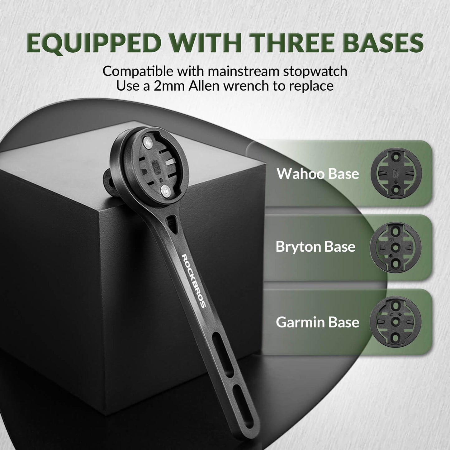 ROCKBROS Bicycle Computer Mount Compatible with Sport Camera Adapter